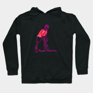 Pink and Red Power Sweeping Hoodie